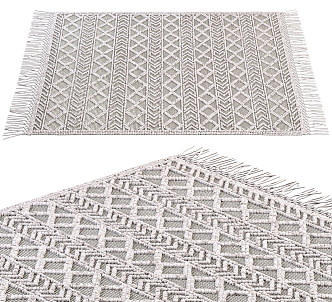 Modern Square Carpet 3d model