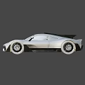Sleek Red Sports Car Featuring Aerodynamic Design Black Wheels and Rear Spoiler