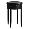 Black Side Table With Drawer And Slim Legs Modern Stylish Design 3d model