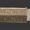 Wooden House With Two Story Structure Tiled Roof Balcony And Windows