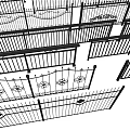 Wrought Iron Fence With Decorative Floral Patterns And Railings For Outdoor Garden