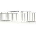 Modern Stainless Steel Railings With Vertical Bars For Safety And Decoration