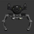Mechanical Spider Robot Character In Sci Fi Game Movie With Multiple Legs 3d model