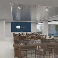 Car Dealership Interior With Luxury Sports Cars Display Wall And Lounge Area