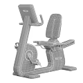 Modern Recumbent Exercise Bike With Comfortable Seat And Digital