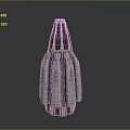 Metallic Shiny Symmetrical Mechanical Structure With Vertical Blades And Circular Top