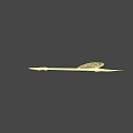 Golden Shield With Symbols And Glowing Decorative Spears On Green Background