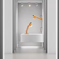Modern lamp combination children's reading lamp 3d model