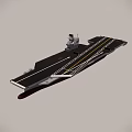 sliding jump aircraft carrier 3d model