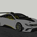 Super Run BMW i8 3d model