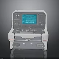 Portable Medical Monitor With Green Waveform Screen And Control Panel Features