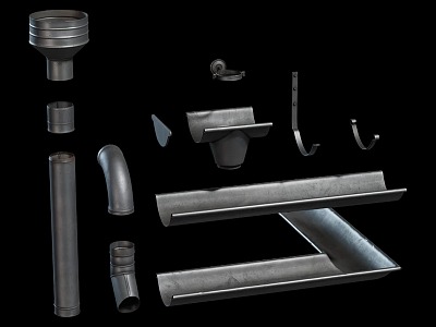 Modular Pipe Parts Industrial Pipe Valve 3d model