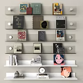 Modern Wall Shelf Bookshelf 3d model