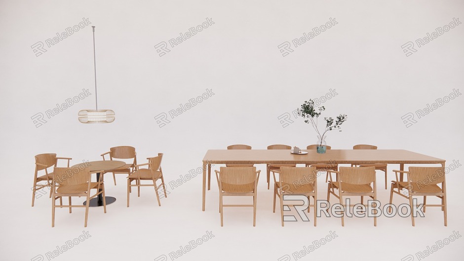 Nordic Dining Table and Chair Combination Casual Table and Chair Combination Table and Chair Wooden Table and Chair Combination Casual Table and Desk model