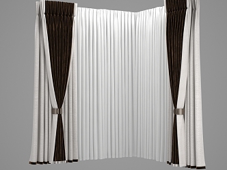 Modern Curtains 3d model