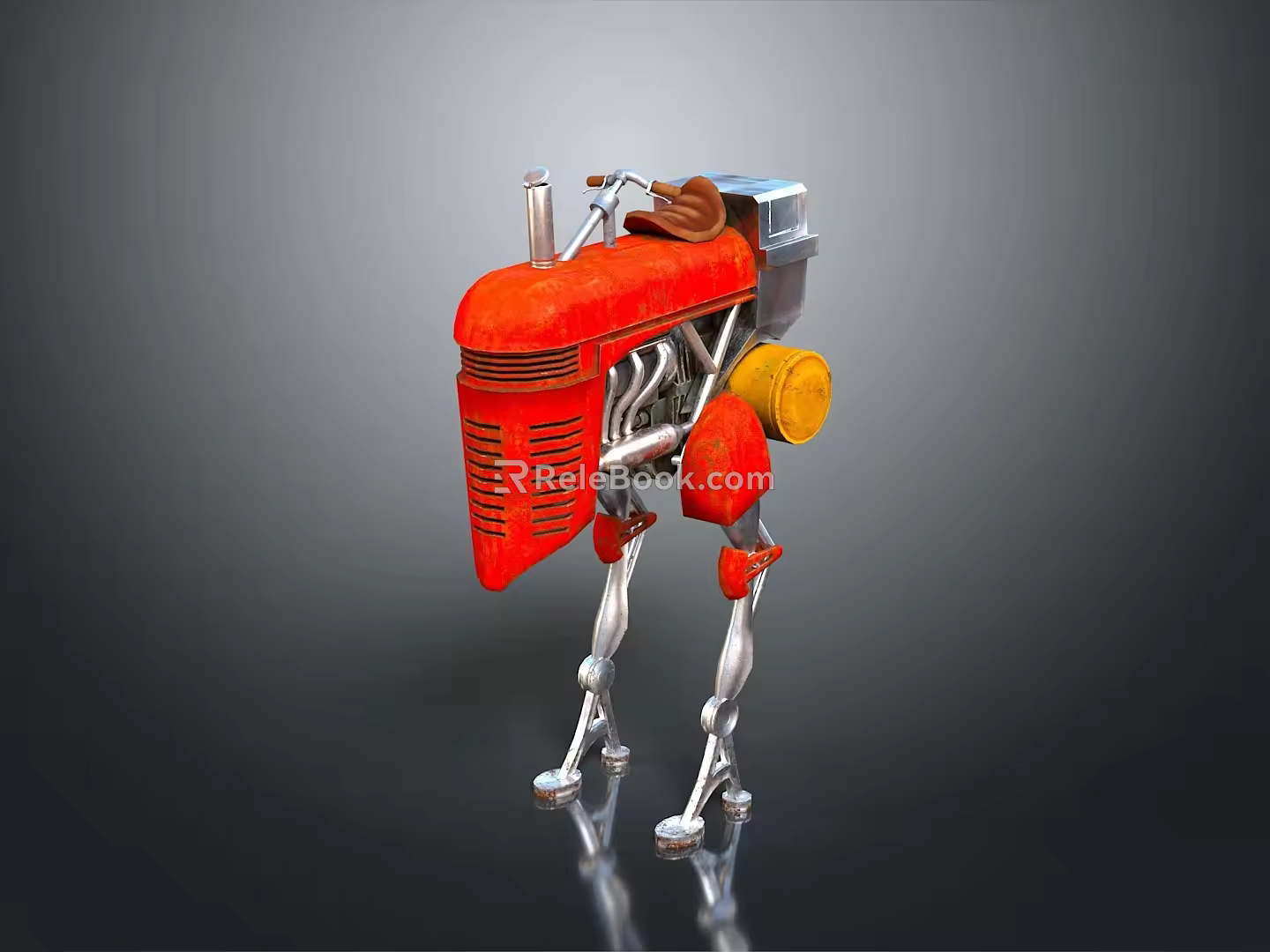 Robot Assistant Small Robot Butler Robot Butler Figure Game Figure 3d model