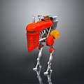 Robot Assistant Small Robot Butler Robot Butler Figure Game Figure 3d model