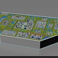Commercial Equipment Industrial Park Layout With Modern Buildings Green Spaces And Roads