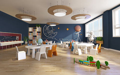 Modern Kindergarten 3d model