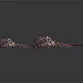 Two Intricate Spiked Fantasy Weapons With Purple Metal Texture And Sharp Blades