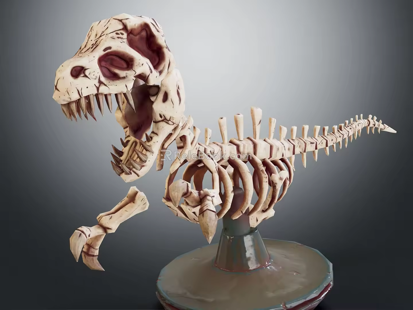 Modern Skeleton Dinosaur Skeleton Tyrannosaurus Rex Skeleton 3d model