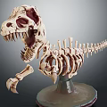 Modern Skeleton Dinosaur Skeleton Tyrannosaurus Rex Skeleton 3d model