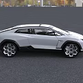 White Luxury Sports SUV With Modern Sleek Design