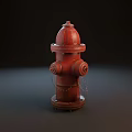 Red Fire Hydrant As Essential Fire Equipment For Emergency Safety Use