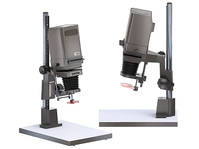 Industrial Measurement Equipment With Metal Stand Adjustable Detection Head And Stable Base 3d model
