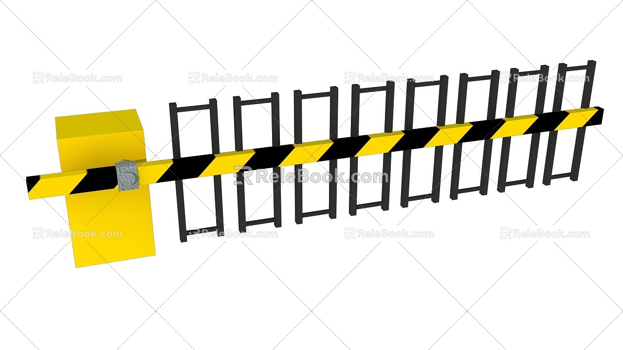 Caution bar 3d model