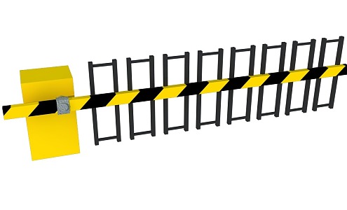 Caution bar 3d model