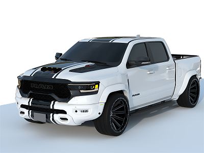 Hyundai Pickup Truck Dodge Pickup Truck 3d model