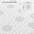 White Gray Repeating Intricate Floral Pattern For Decorative Wallpaper Design 3d model