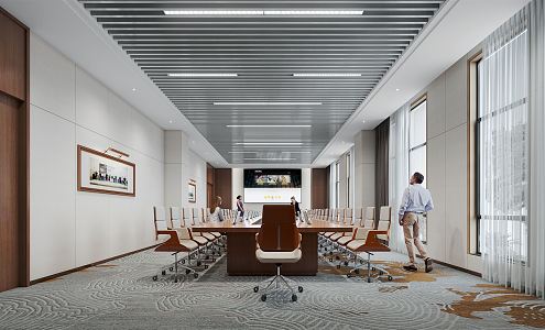 Modern Conference Room Large Conference Room 3d model