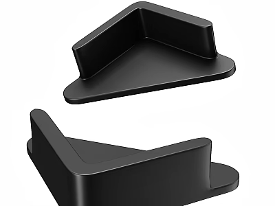 Other Modern Black Triangle Shaped Support Brackets For Home Use 3d model