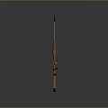 Tactical Sniper Rifle With Scope Tan Finish And Wooden Stock Design Features