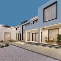 Modern Courtyard 3d model