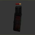 Tactical Military Weapon Drum Magazine With Red Bullet On Top Design