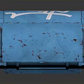 Traditional Blue U.S. Mailbox With Pull Down Door For Letters Delivery