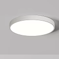 Modern Round White LED Ceiling Light With Slim Design For Home Interior 3d model