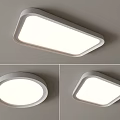 Modern Interior Ceiling Lights With Different Shapes Including Round Square And Irregular 3d model
