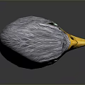Detailed Gray Feathered Eagle Head 3D Render With Yellow Beak Green Eyes And Gradient Background 3d model