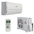 Mitsubishi Air Conditioner Fan With Remote Control And Efficient Cooling System 3d model