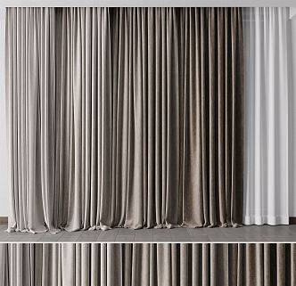 Modern Curtains 3d model