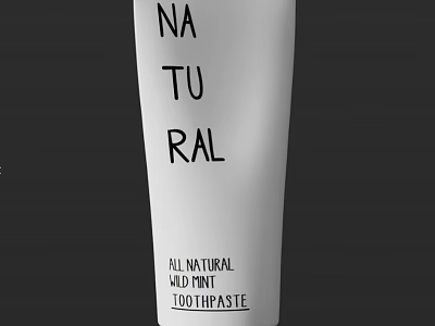 All Natural Wild Mint Toothpaste For Refreshing Oral Care Daily Use 3d model