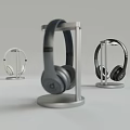Beats Wireless Headphones Display On Metal Stand With Different Colors Design