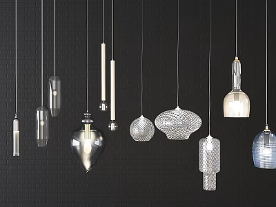 Modern chandelier 3d model Modern chandelier 3d model