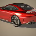 Red Mercedes Sports Car With Sleek Exterior Design Led Headlights And Alloy Wheels