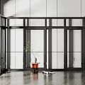 modern floor-to-ceiling windows 3d model