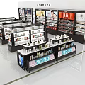 Specialty Store Interior With Organized Shelves And Various Product Displays